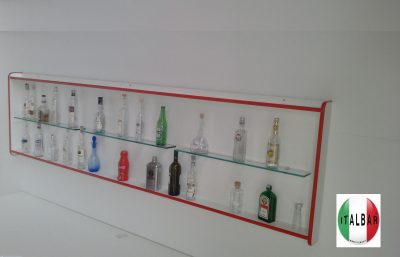 retro per esposizione bottiglie bar