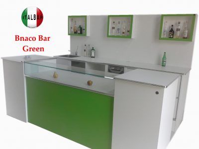Bancone Bar Green completo di retrobanco: €.6000+iva