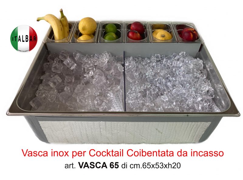 Piccola cocktail station in acciaio inox