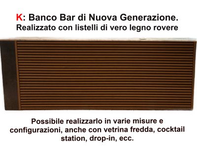 Banconi Bar di Nuova Generazione in legno rovere