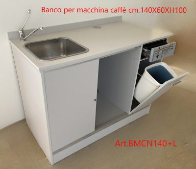 Retrobanco per macchina caffè